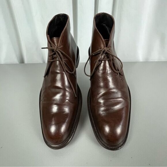 TO BOOT NEW YORK ADAM DERRICK MENS HIGH ANKLE SHOES BROWN SIZE 8 1/2 - Picture 3 of 8